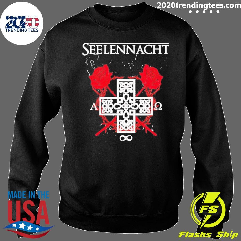 Seelennacht Leidensweg Celtic Cross And Red Roses Shirt