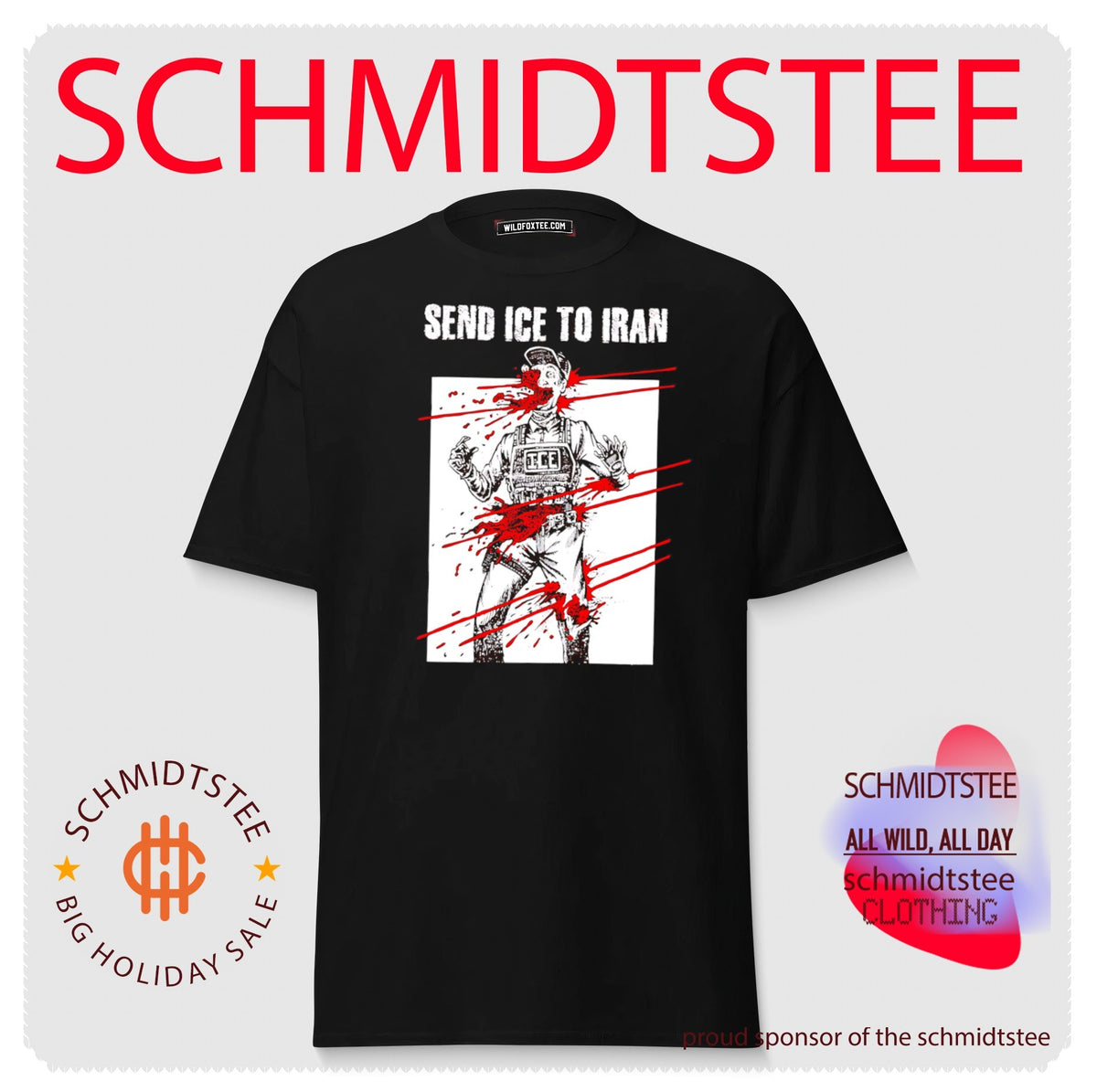 Send Ice to Iran Immigration Political Satire shirt