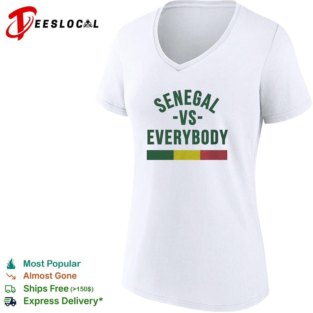 Senegal vs everybody flag soccer pride shirt
