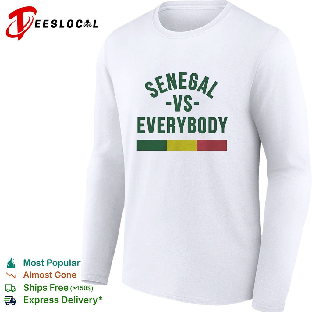 Senegal vs everybody flag soccer pride shirt