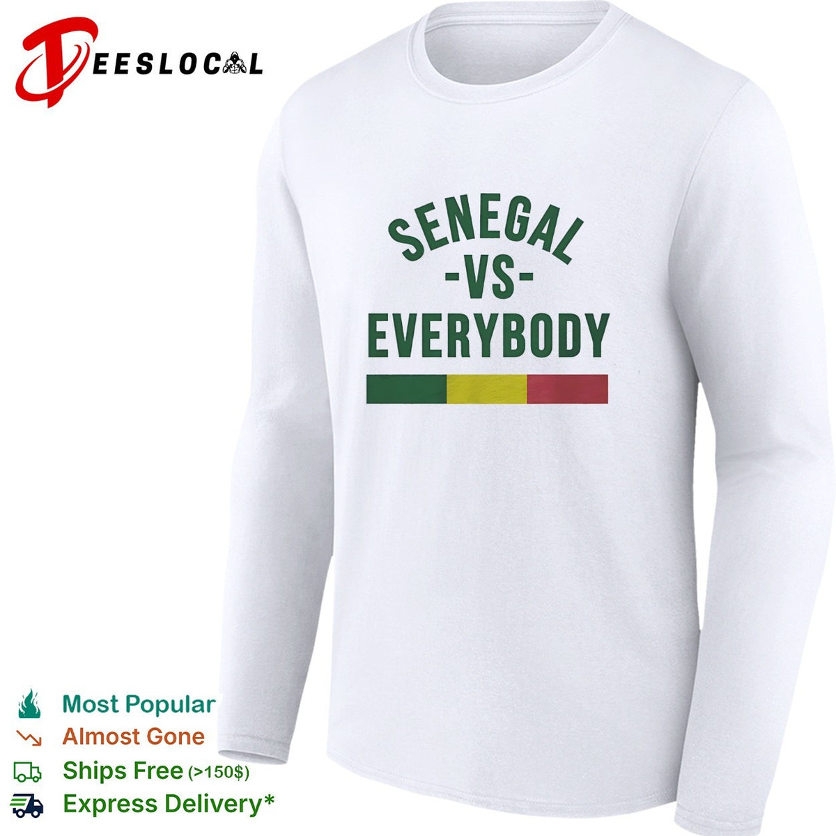 Senegal vs everybody flag soccer pride shirt