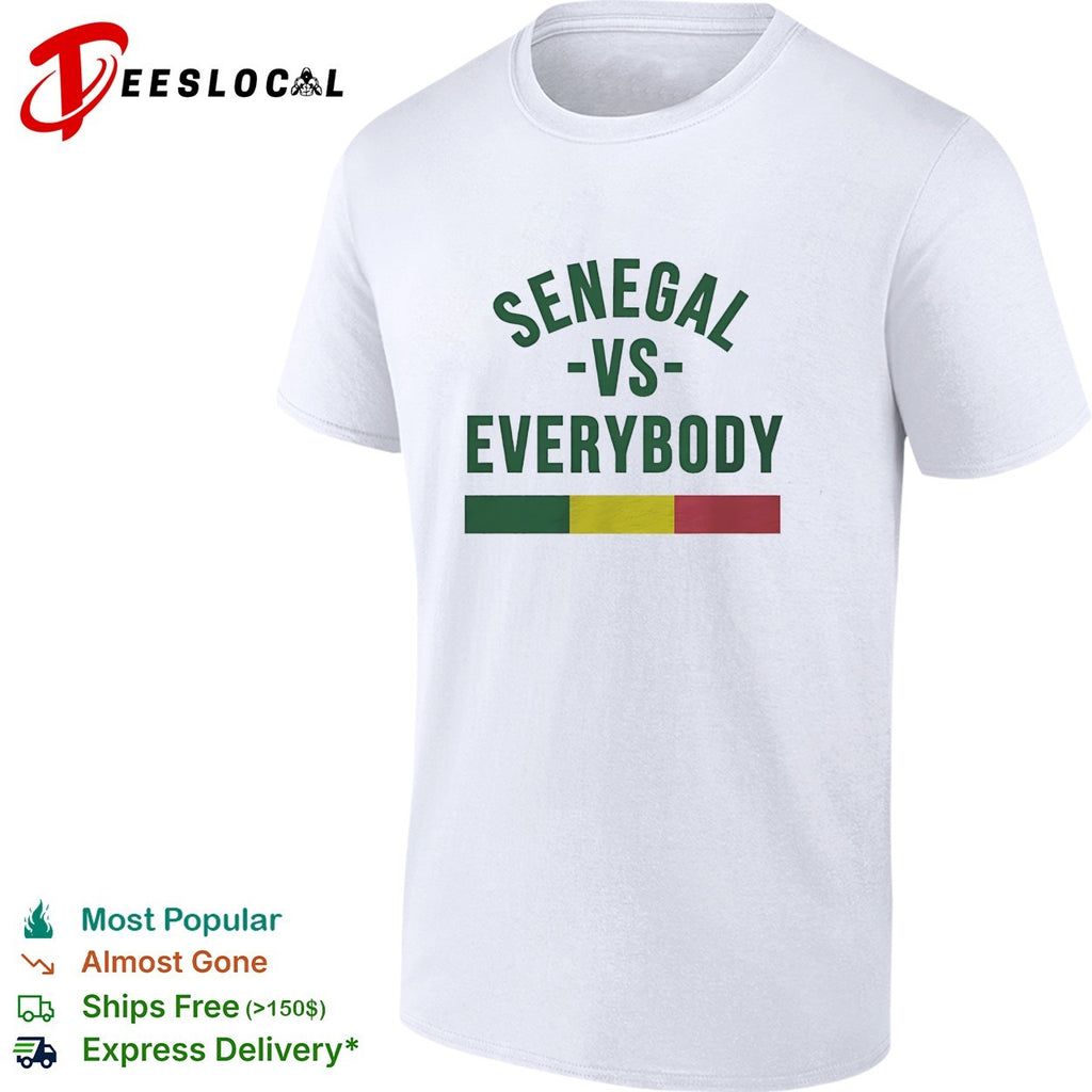 Senegal vs everybody flag soccer pride shirt