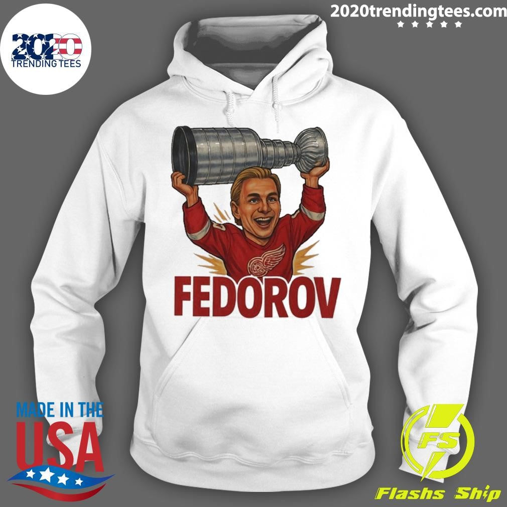 Sergei Fedorov Detroit Red Wings Hockey Player Caricature Shirt