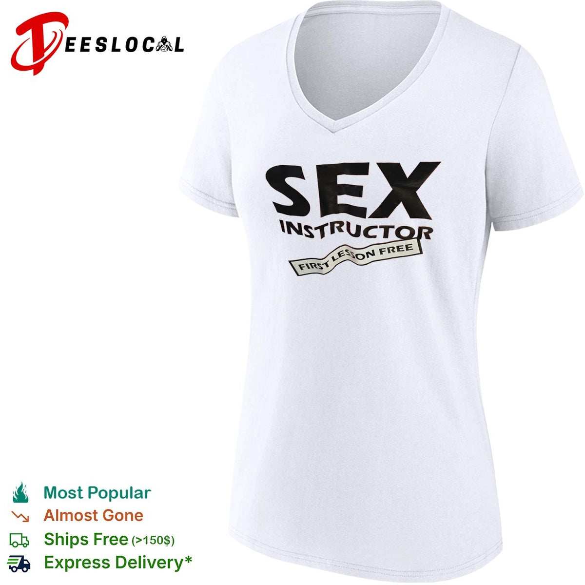 Sex instructor first lesson free shirt