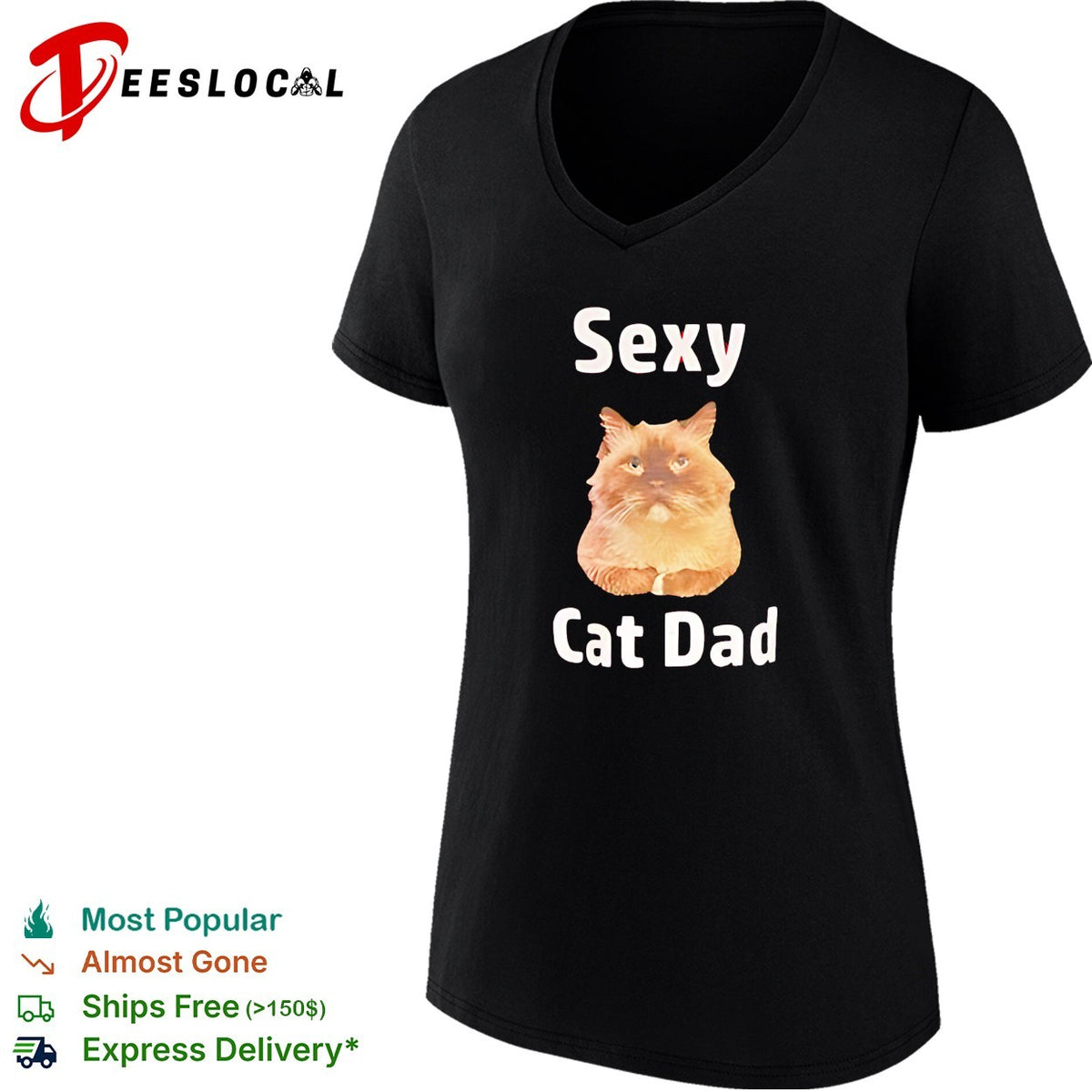 Sexy cat dad funny shirt