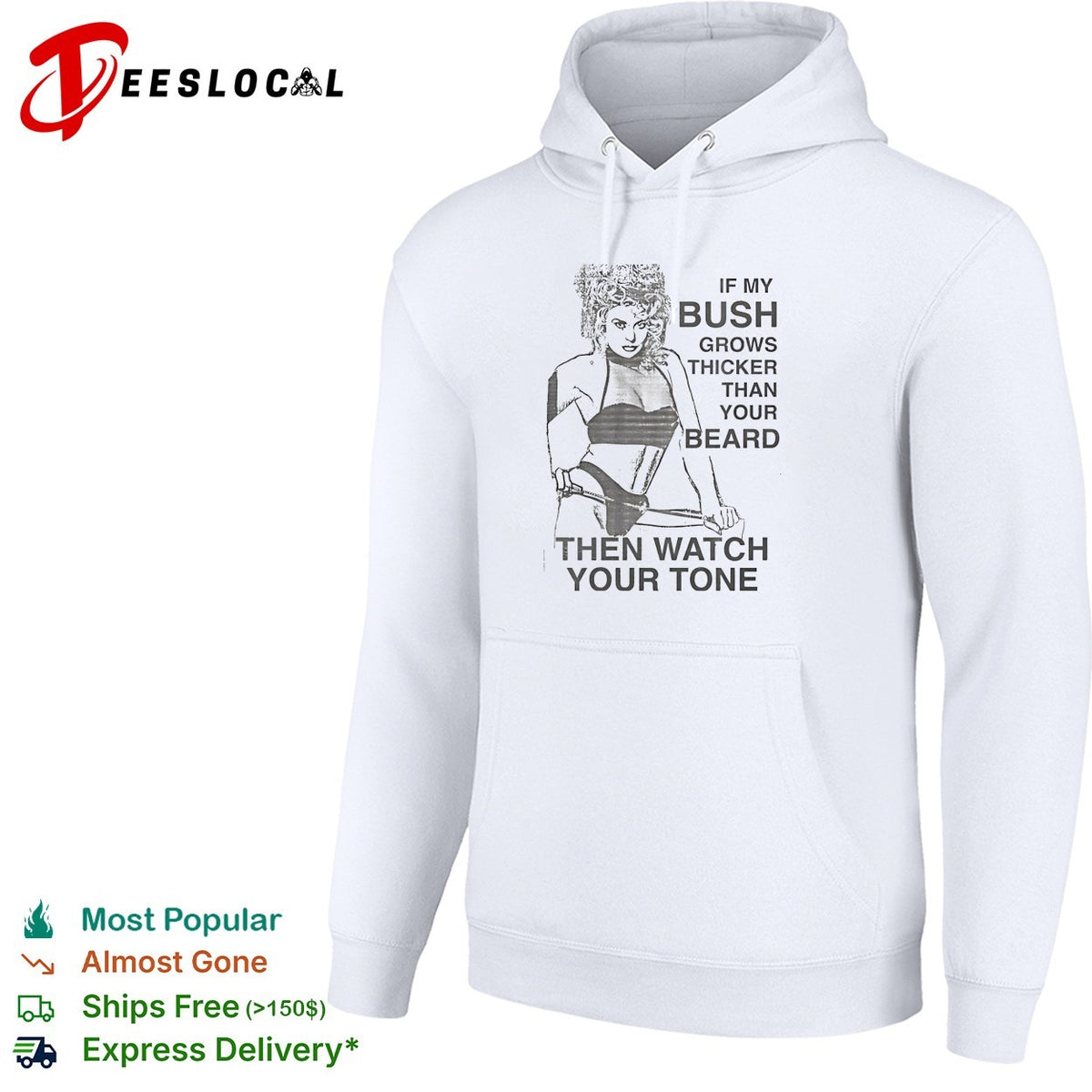 Sexy girl if my bush grows thicker than your beard then watch your tone shirt
