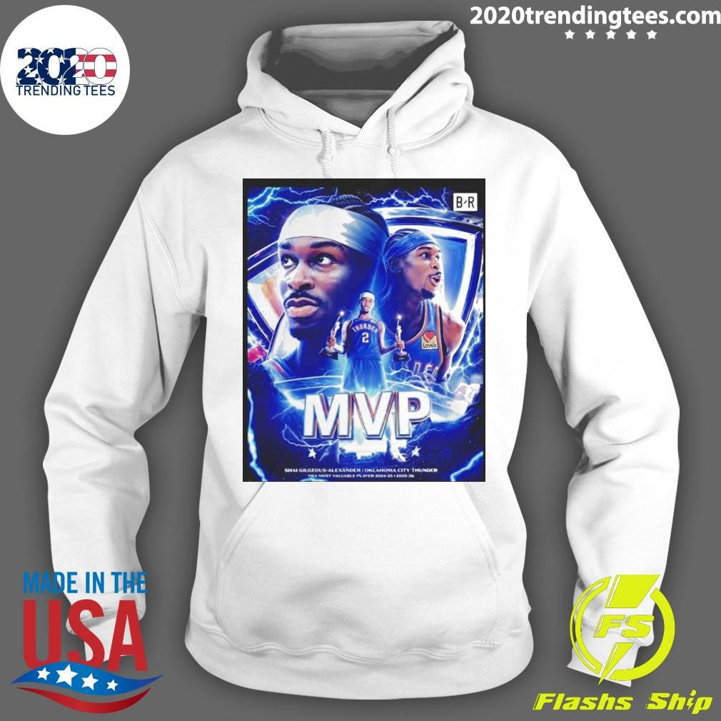 Sga Back-to-back Mvp Shai Gilgeous-alexander Okc Thunder Shirt