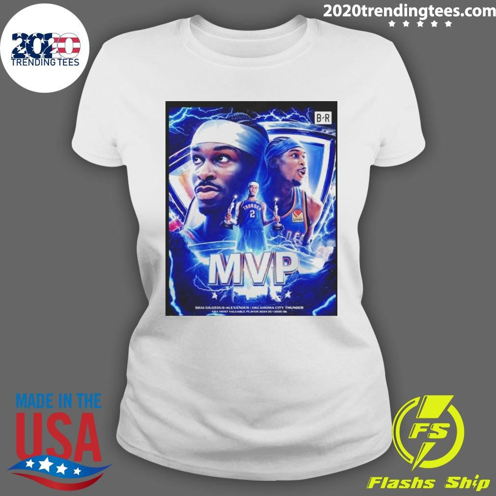 Sga Back-to-back Mvp Shai Gilgeous-alexander Okc Thunder Shirt