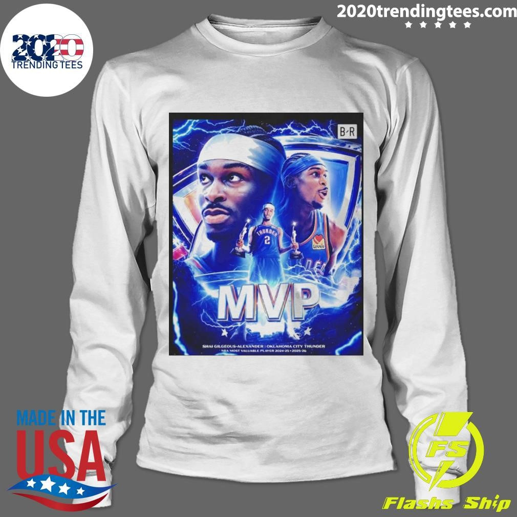 Sga Back-to-back Mvp Shai Gilgeous-alexander Okc Thunder Shirt