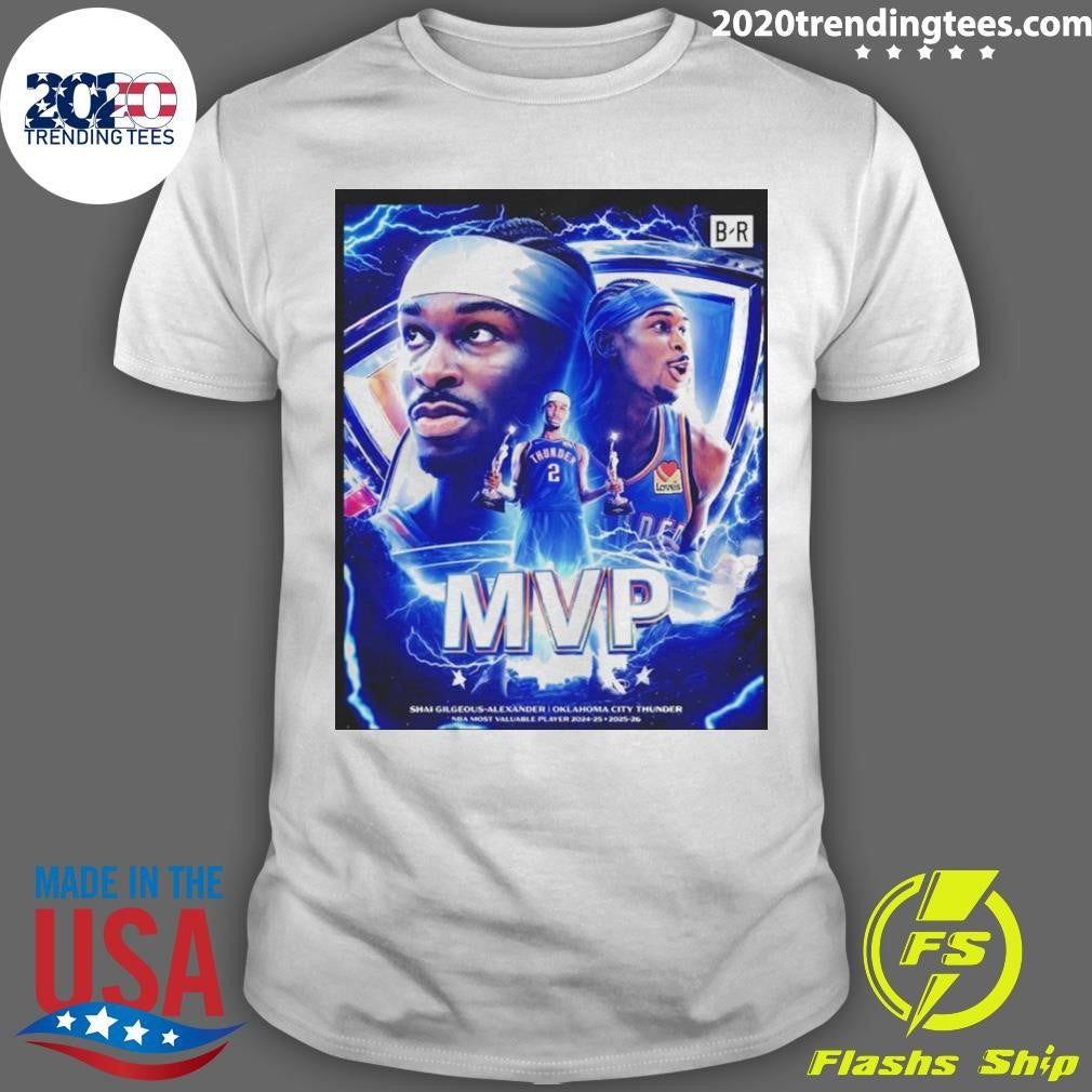 Sga Back-to-back Mvp Shai Gilgeous-alexander Okc Thunder Shirt