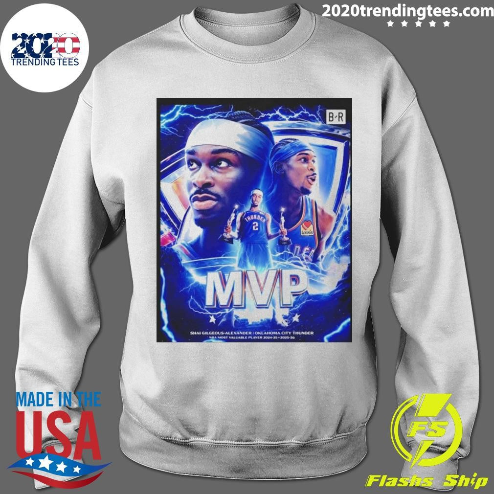 Sga Back-to-back Mvp Shai Gilgeous-alexander Okc Thunder Shirt
