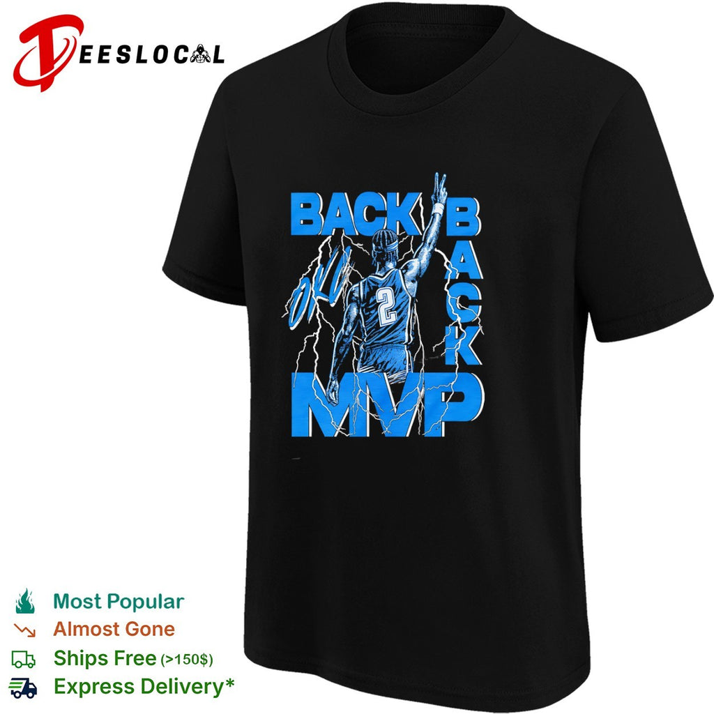 Shai Gilgeous Alexander Oklahoma City Thunder NBA Back to Back MVP Basketball shirt