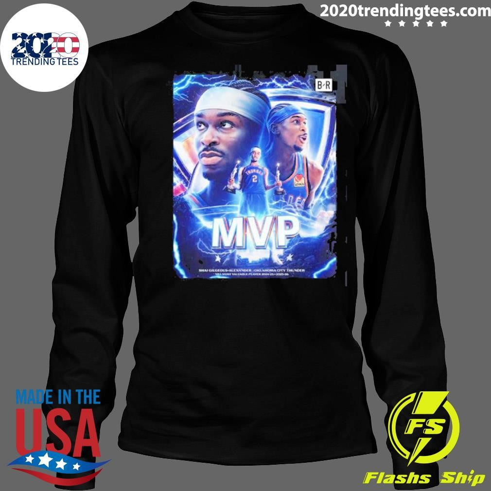 Shai Gilgeous Alexander SGA Oklahoma City Thunder 2026 NBA Back To Back MVP Shirt
