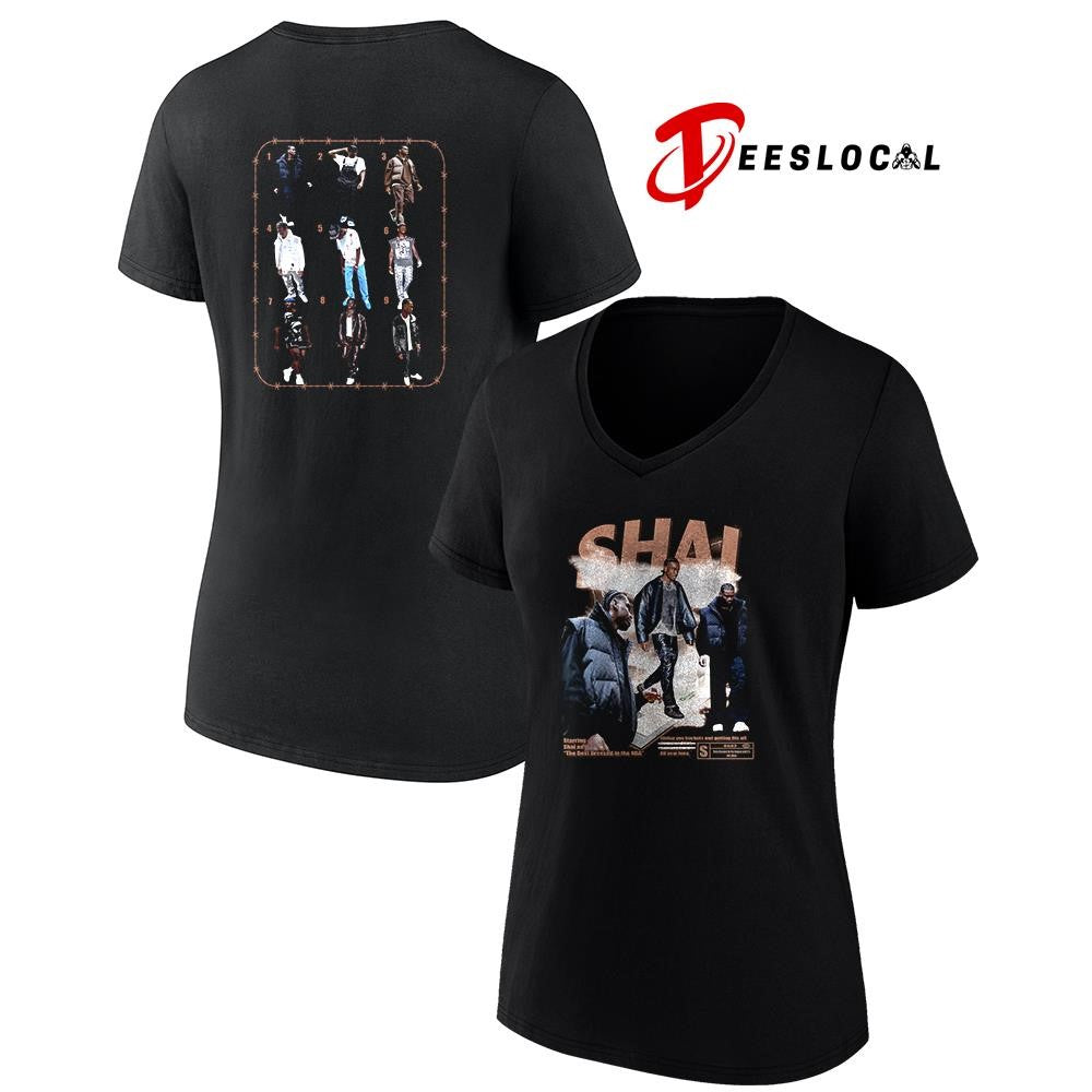 Shai Gilgeous Alexander starring Shai as the best dressed in the NBA graphic shirt