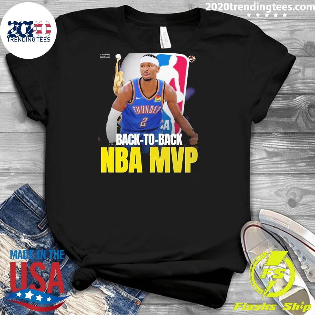 Shai Gilgeous-alexander Goes Back-to-back As He Claimed 2026 Nba Mvp Per Shams Charania Shirt