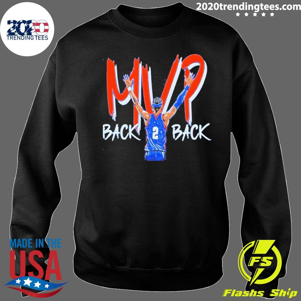 Shai Gilgeous-alexander Mvp Oklahoma City Thunder Back 2 Back Nba Basketball 2026 Shirt