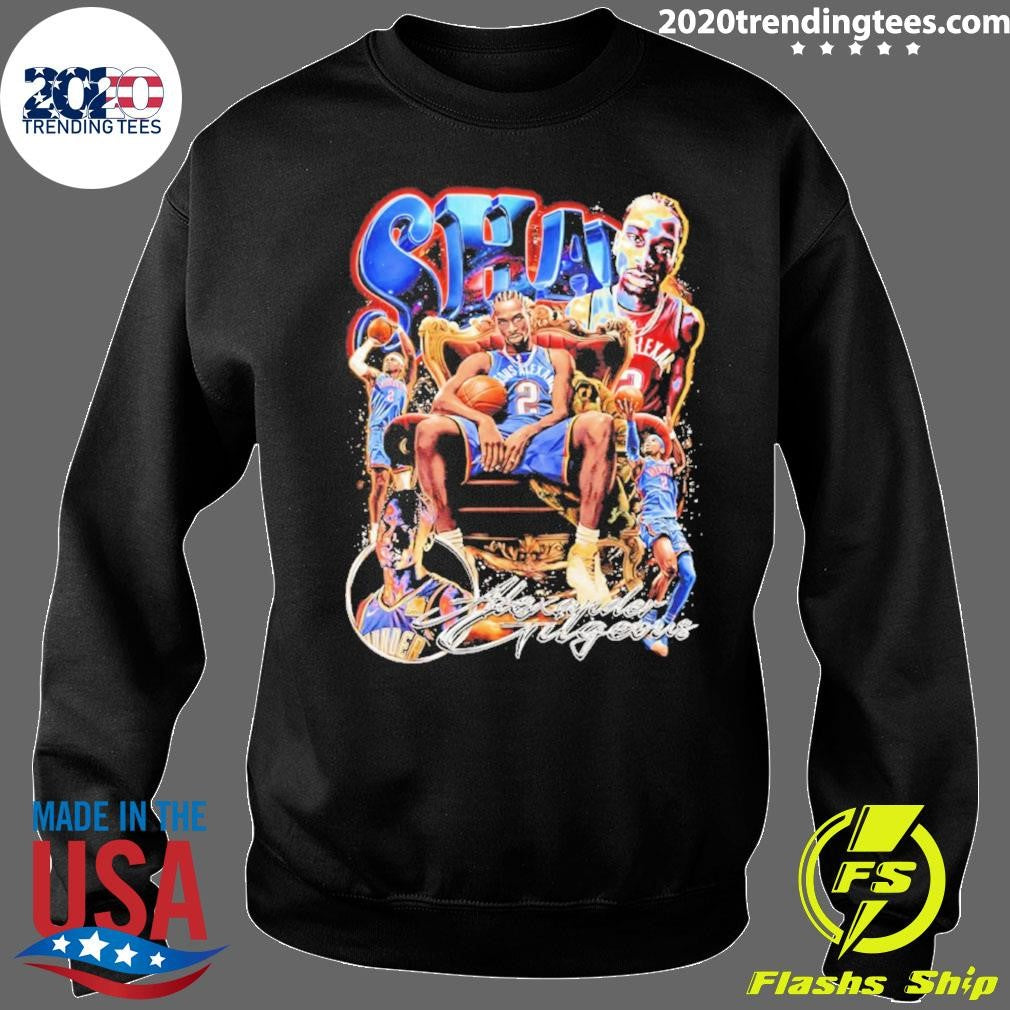 Shai Gilgeous-alexander Okc Thunders Collage 90s Bootleg Shirt