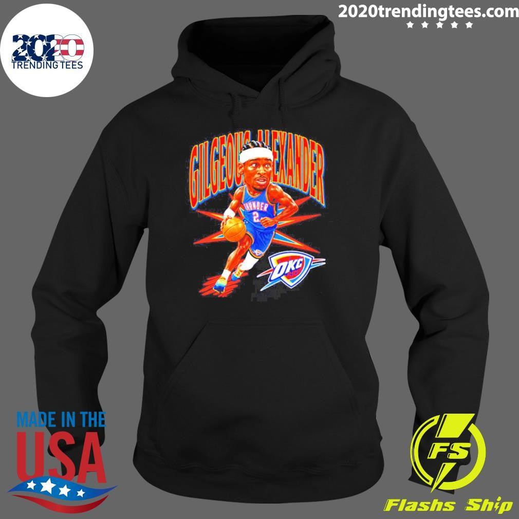 Shai Gilgeous-alexander Oklahoma City Thunder Big Head Shirt