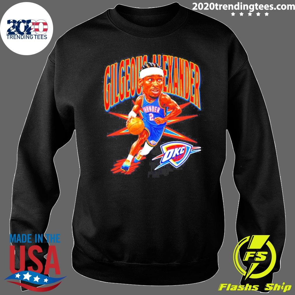 Shai Gilgeous-alexander Oklahoma City Thunder Big Head Shirt