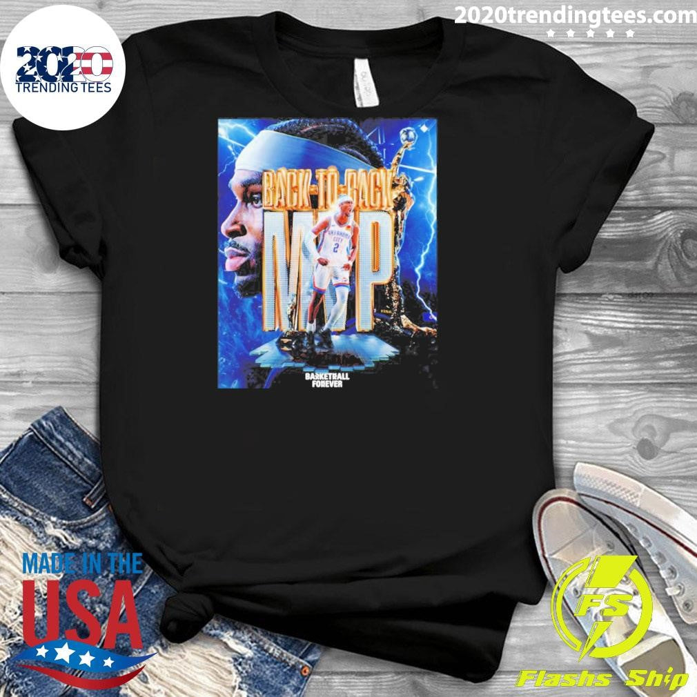 Shai Gilgeous-alexander Wins Second Nba Mvp Award Back-to-back Mvp Shirt