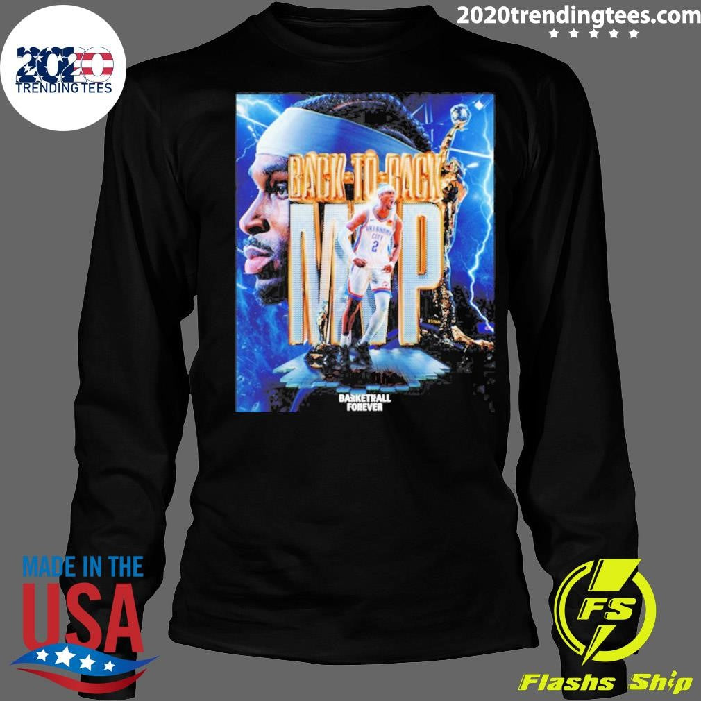 Shai Gilgeous-alexander Wins Second Nba Mvp Award Back-to-back Mvp Shirt