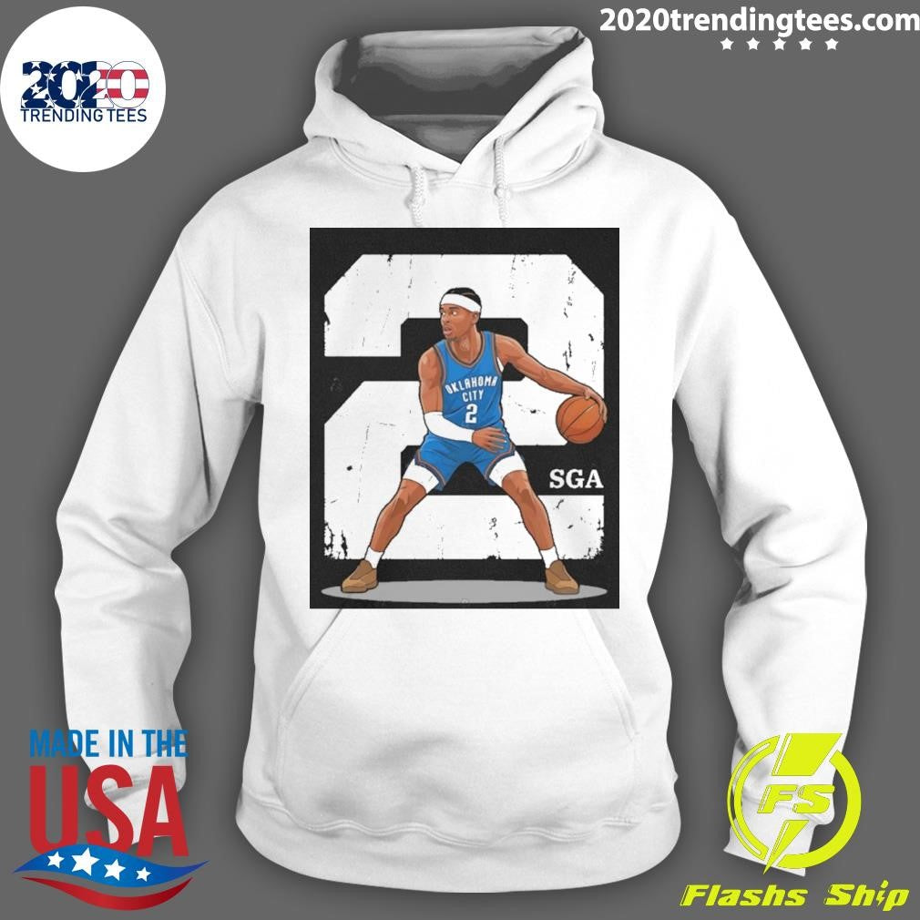 Shai Sga Oklahoma City Thunder Number 2 Caricature Shirt
