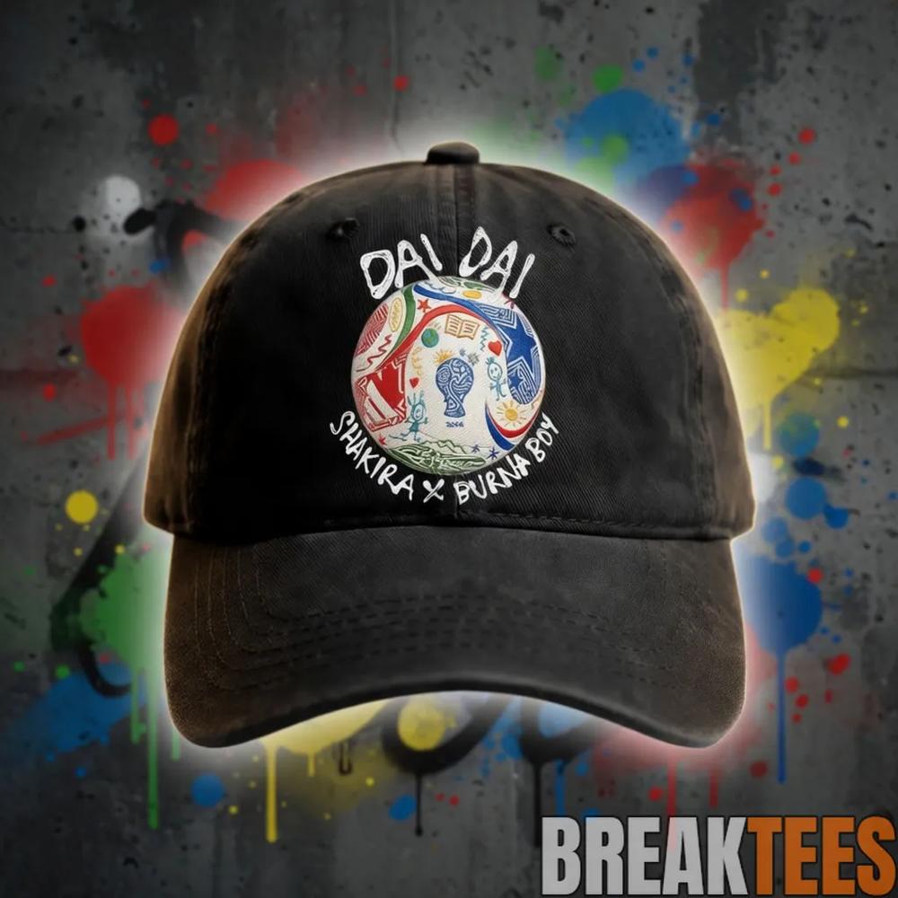 Shakira x Burna Boy World Cup 2026 Custom Baseball Cap Soccer Fan Gear