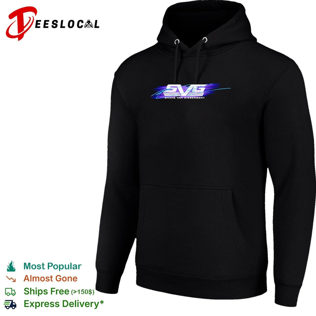 Shane van Gisbergen SVG logo retro stripe signature shirt
