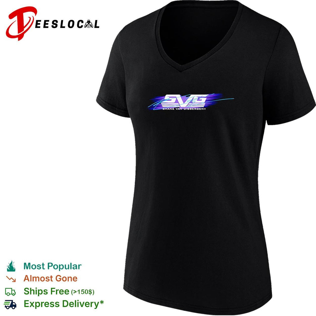 Shane van Gisbergen SVG logo retro stripe signature shirt