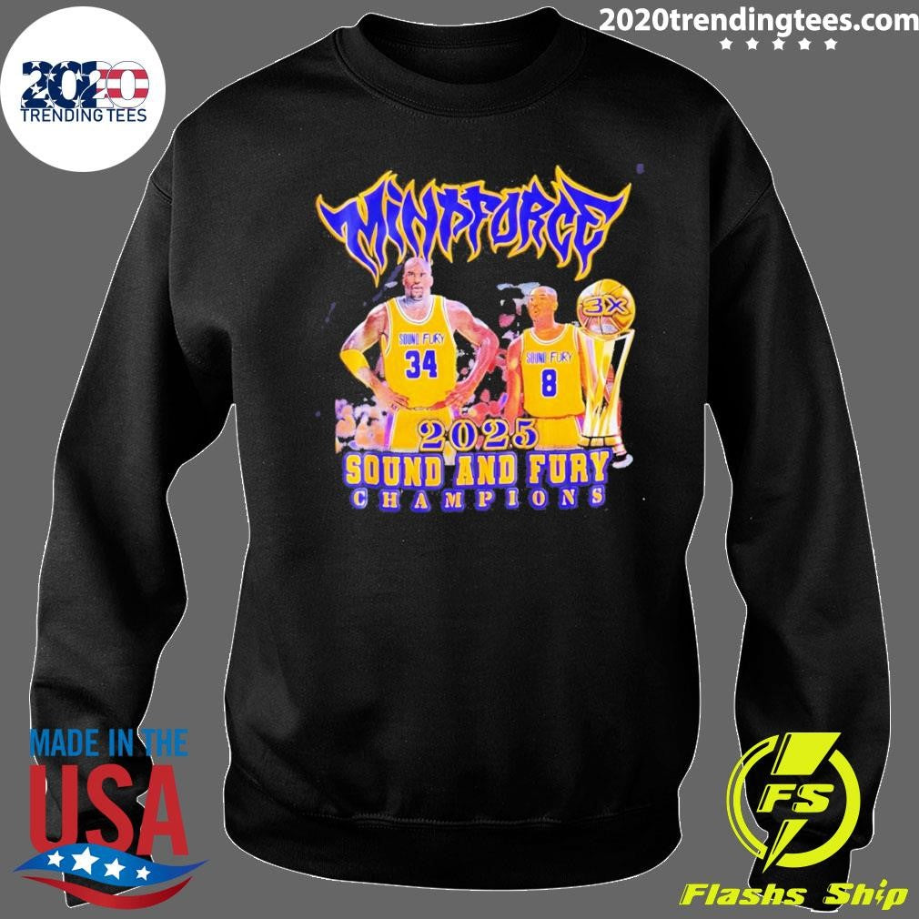 Shaquille O’neal And Kobe Bryant Sound And Fury Los Angeles Lakers Basketball Champions Shirt