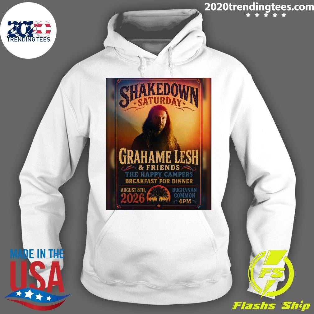 Shelledonn Saturday Grahame Lesh & Friends The Happy Campers Breakfast For Dinner August 8th, 2026 Shirt