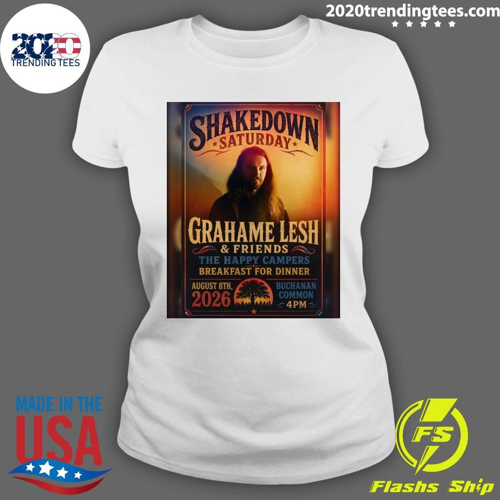 Shelledonn Saturday Grahame Lesh & Friends The Happy Campers Breakfast For Dinner August 8th, 2026 Shirt