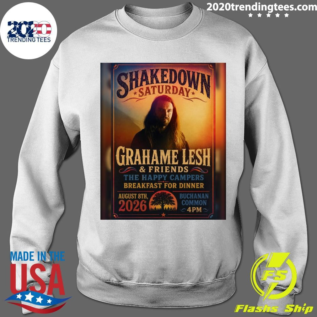 Shelledonn Saturday Grahame Lesh & Friends The Happy Campers Breakfast For Dinner August 8th, 2026 Shirt