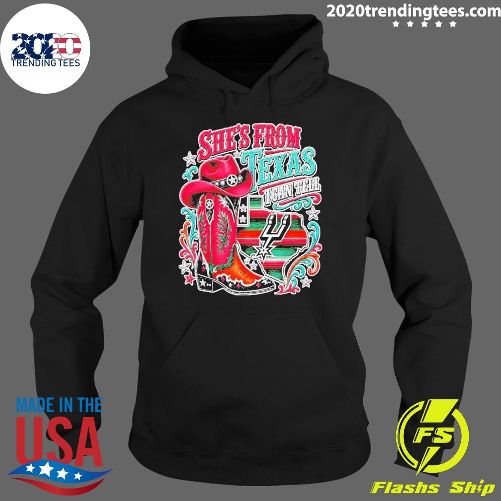 She’s From Texas Spurs I Can Tell San Antonio Spurs Basketball 2026 Shirt