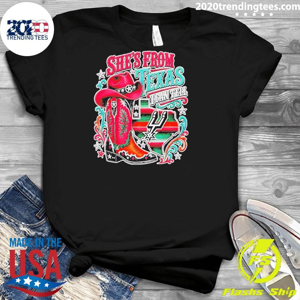 She’s From Texas Spurs I Can Tell San Antonio Spurs Basketball 2026 Shirt