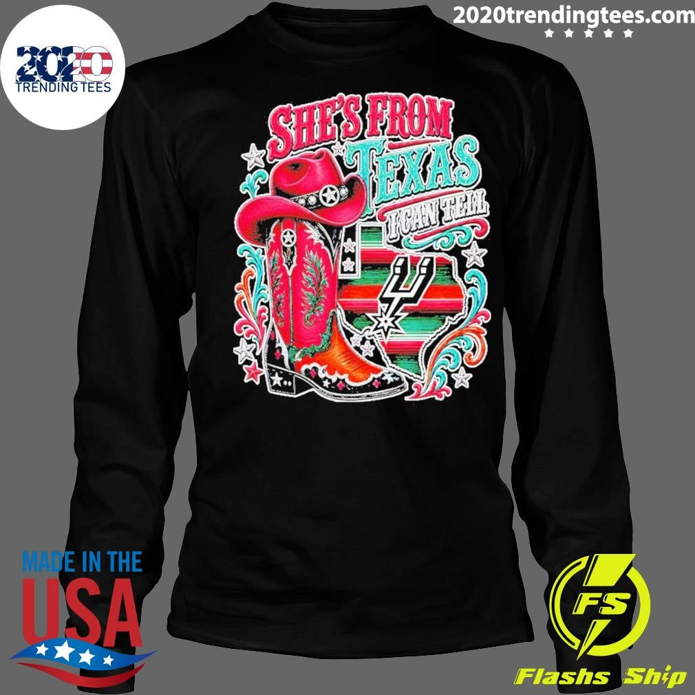 She’s From Texas Spurs I Can Tell San Antonio Spurs Basketball 2026 Shirt
