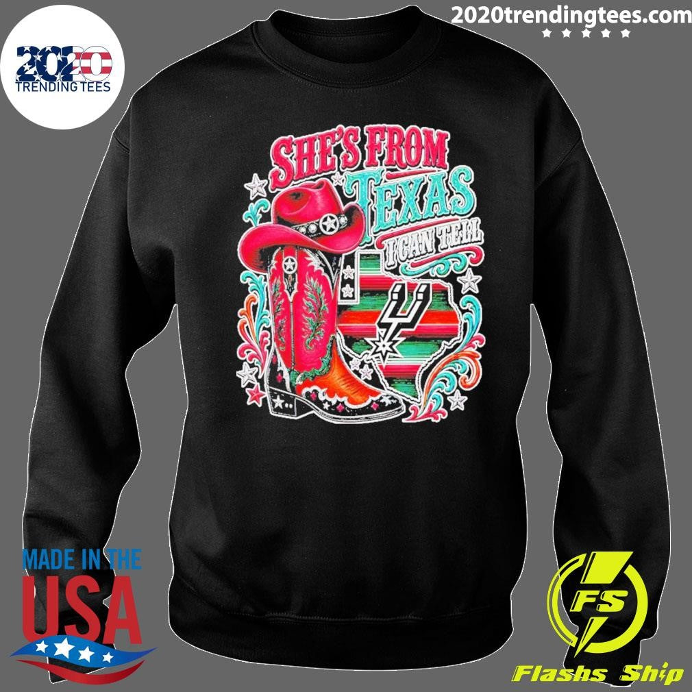 She’s From Texas Spurs I Can Tell San Antonio Spurs Basketball 2026 Shirt