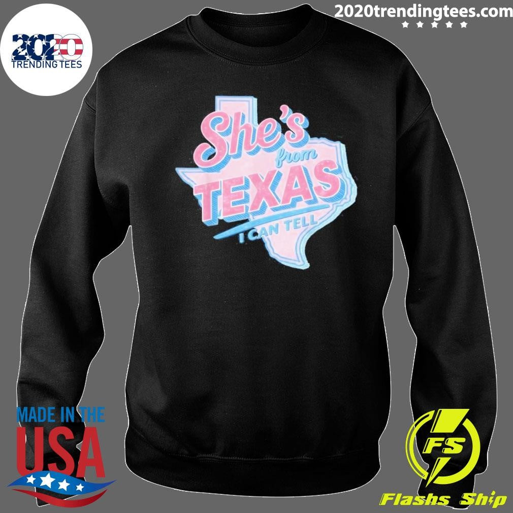 She’s from Texas I Can Tell Retro Vintage Texas Girl Shirt