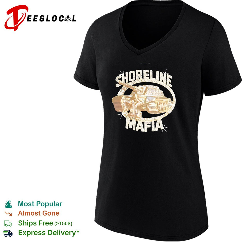 Shoreline Mafia Tank Gold Diamond Bling Hip Hop Music Logo Art Rap Culture shirt