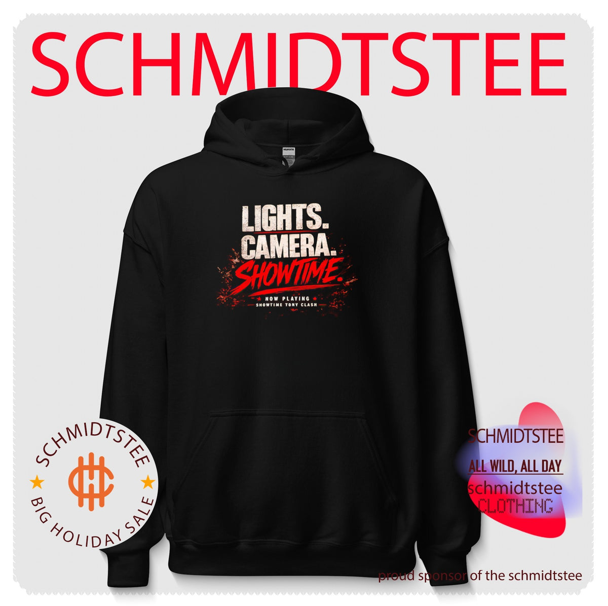 Showtime Tony Clash Lights Camera Showtime shirt
