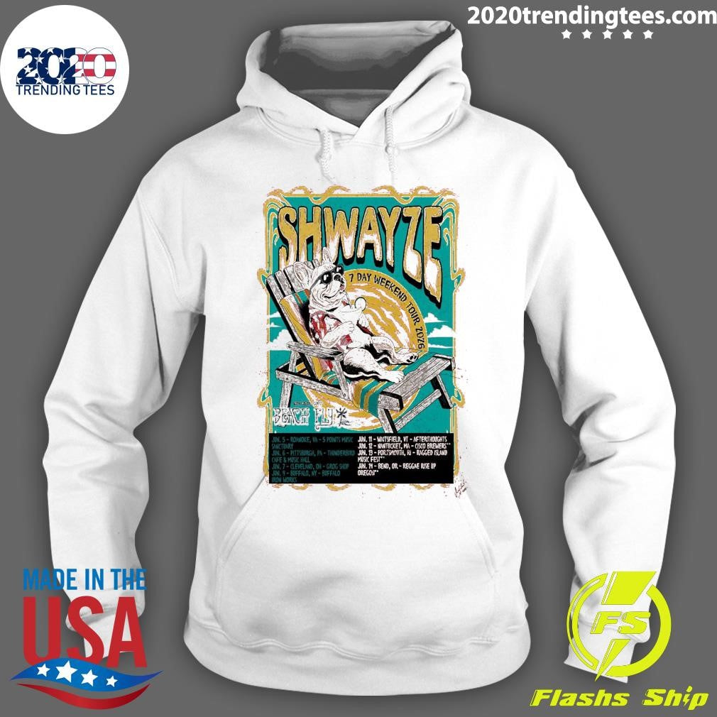 Shwayze 7 Day Weekend Tour 2026 with Special Guest Beach Fly Shirt