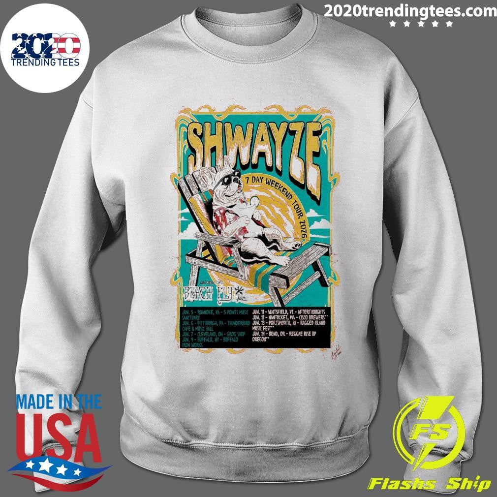 Shwayze 7 Day Weekend Tour 2026 with Special Guest Beach Fly Shirt