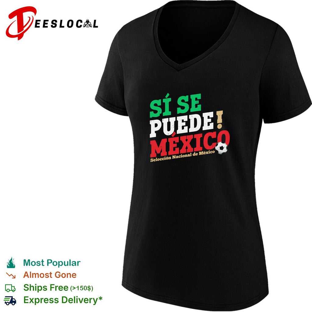 Si se puede Mexico Seleccion Nacional soccer colorful shirt