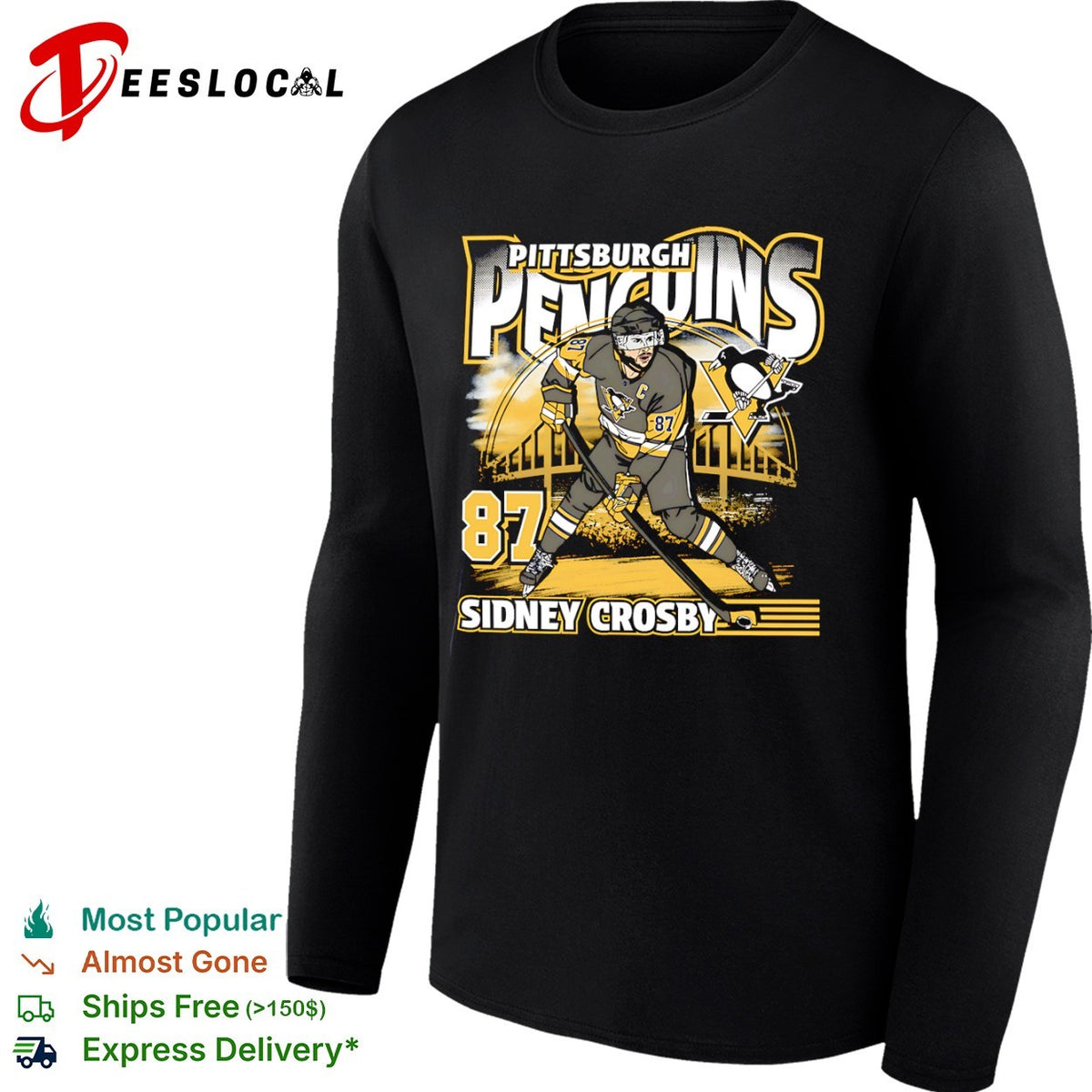 Sidney Crosby Pittsburgh Penguins NHL 87 shirt