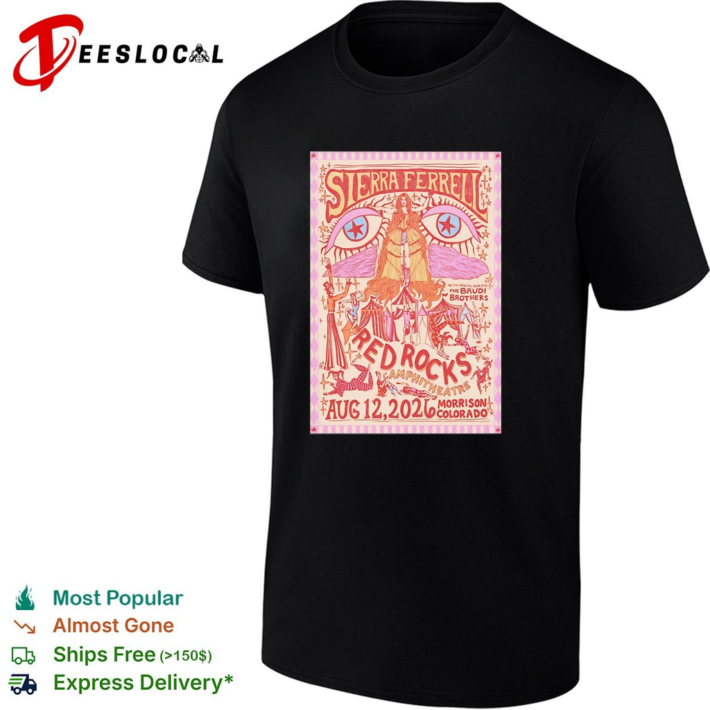 Sierra Ferrell Red Rocks Amphitheatre Aug 12 2026 concert shirt