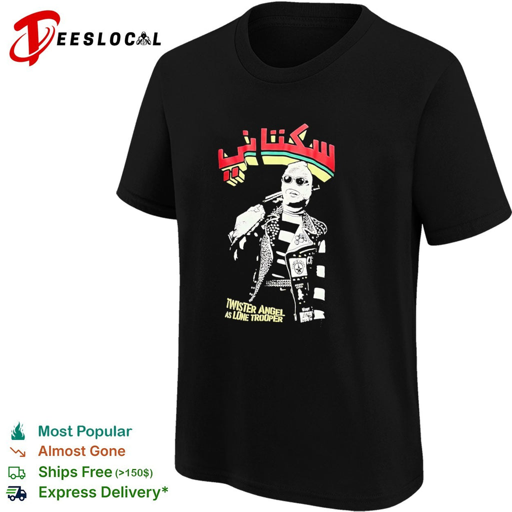 Siktani Twister Angel as Lone Trooper Icons of Filth Poison Girls Disrupt shirt