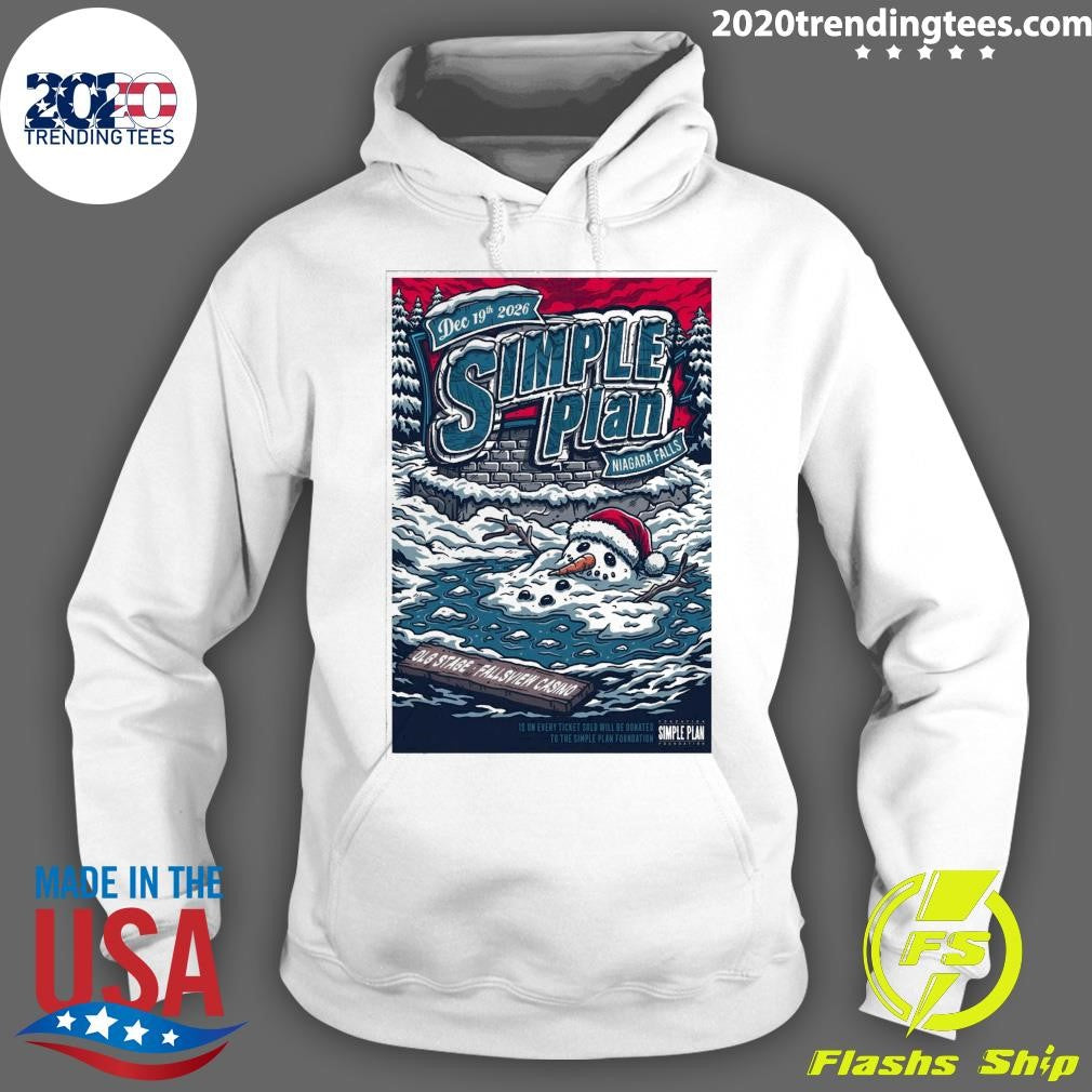 Simple Plan Niagara Falls ON December 19th 2026 Tour Shirt
