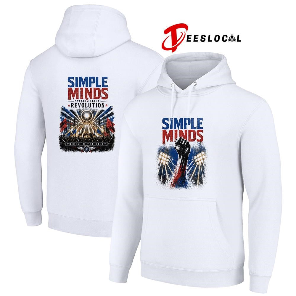 Simple minds stadium light revolution voices in the light graphic shirt
