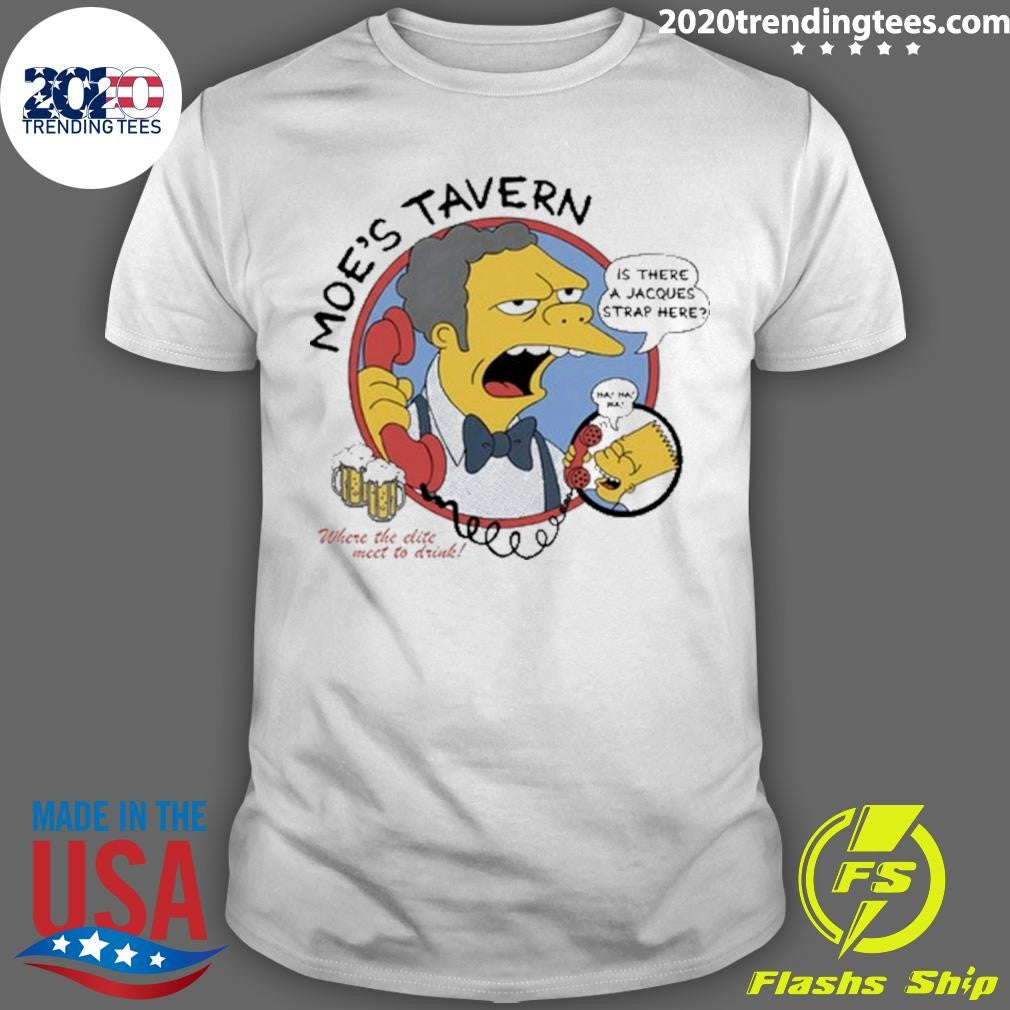 Simpsons Moe’s Tavern Where The Lite Meet To Drink Tee Shirt