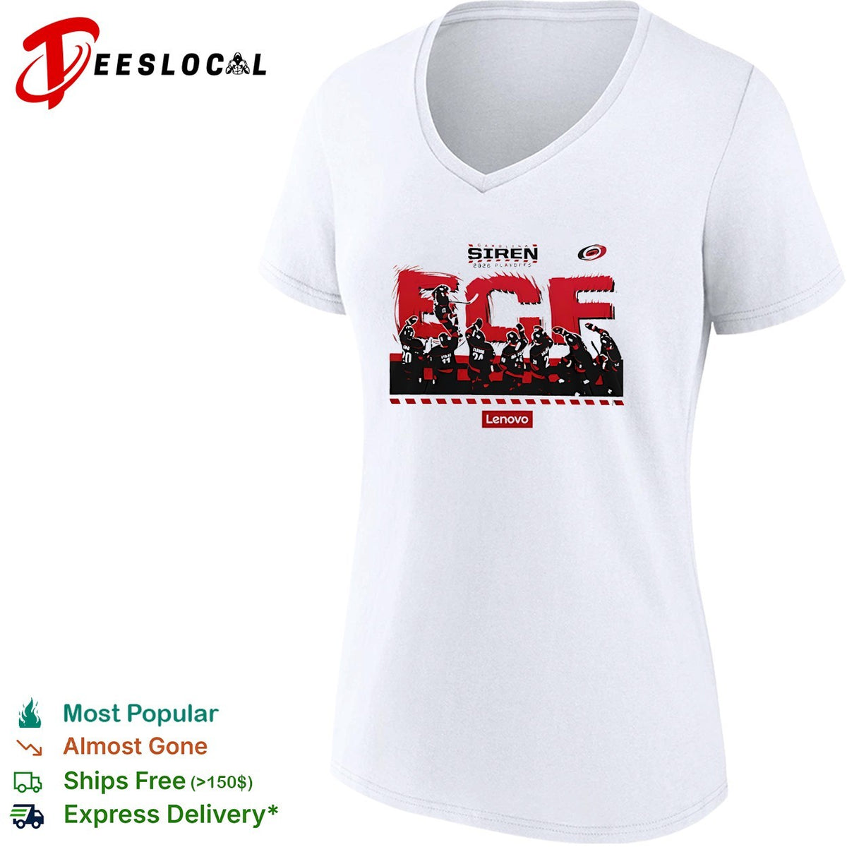 Siren 2026 playoffs ECF Carolina Hurricanes hockey team illustration shirt